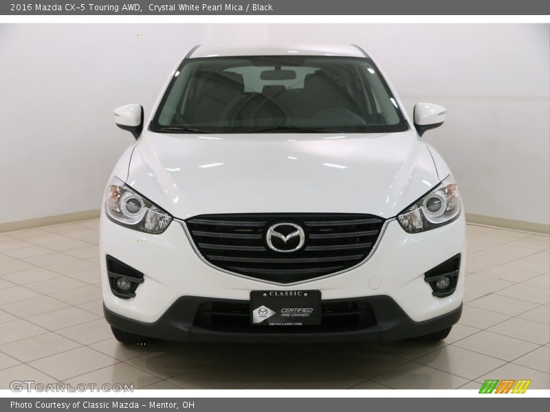 Crystal White Pearl Mica / Black 2016 Mazda CX-5 Touring AWD