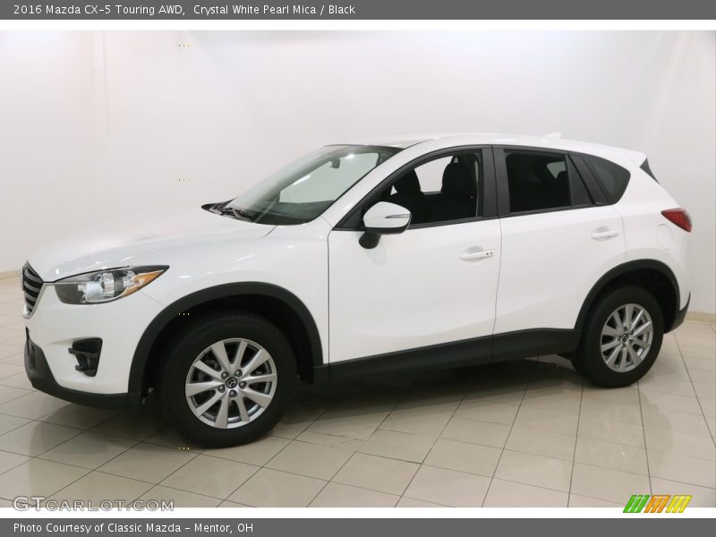 Crystal White Pearl Mica / Black 2016 Mazda CX-5 Touring AWD