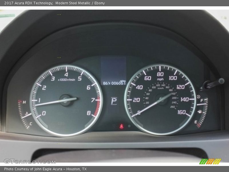 Modern Steel Metallic / Ebony 2017 Acura RDX Technology