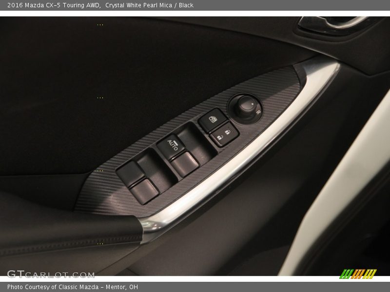 Crystal White Pearl Mica / Black 2016 Mazda CX-5 Touring AWD