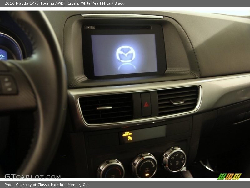 Crystal White Pearl Mica / Black 2016 Mazda CX-5 Touring AWD