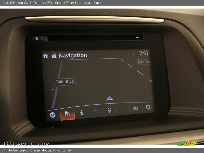 Crystal White Pearl Mica / Black 2016 Mazda CX-5 Touring AWD