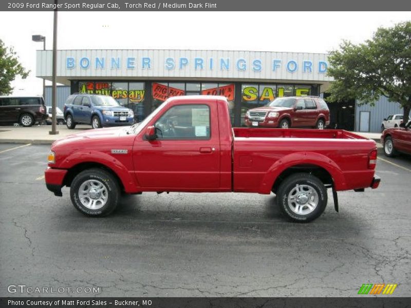 Torch Red / Medium Dark Flint 2009 Ford Ranger Sport Regular Cab