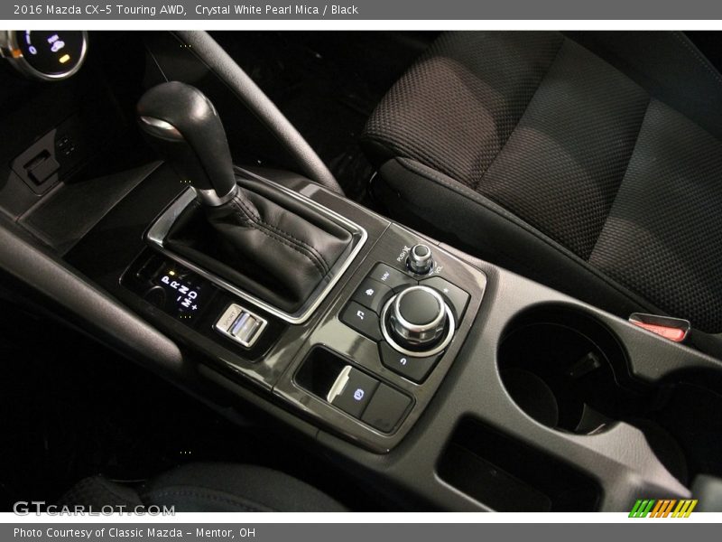 Crystal White Pearl Mica / Black 2016 Mazda CX-5 Touring AWD