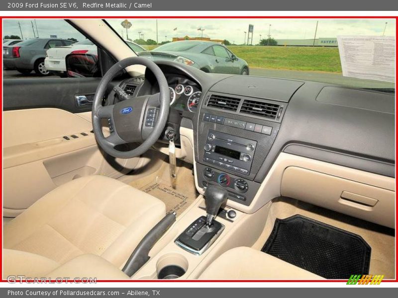 Redfire Metallic / Camel 2009 Ford Fusion SE V6