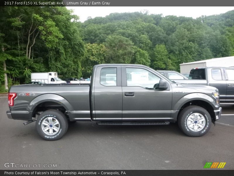 Lithium Gray / Earth Gray 2017 Ford F150 XL SuperCab 4x4