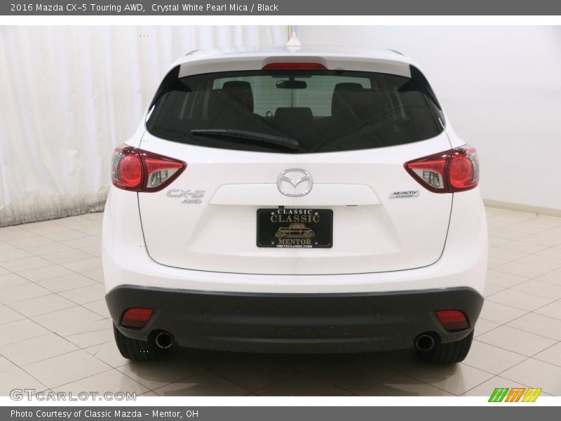 Crystal White Pearl Mica / Black 2016 Mazda CX-5 Touring AWD