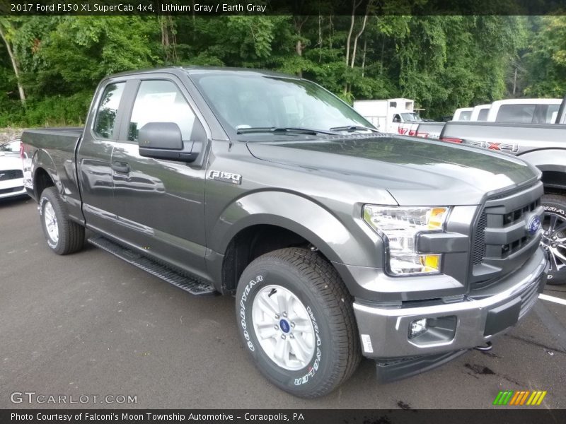 Lithium Gray / Earth Gray 2017 Ford F150 XL SuperCab 4x4