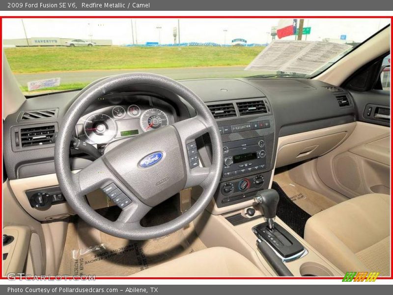 Redfire Metallic / Camel 2009 Ford Fusion SE V6
