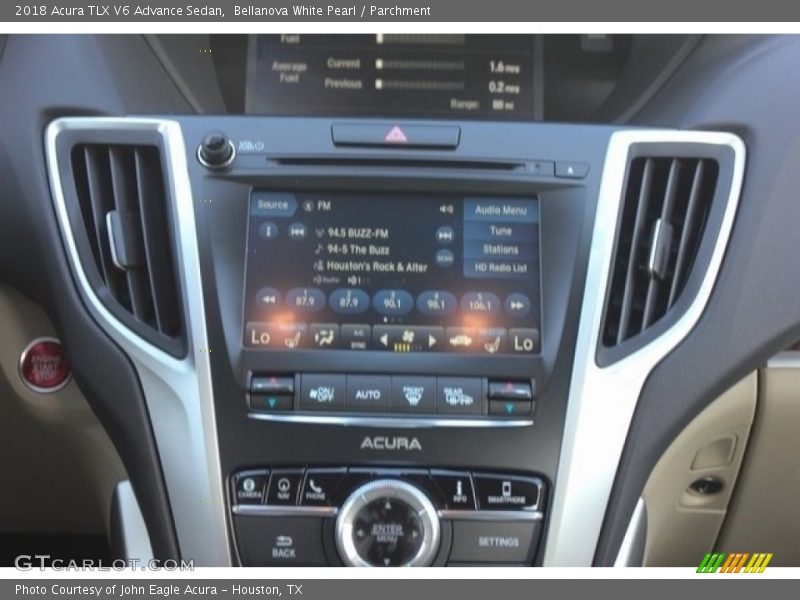 Bellanova White Pearl / Parchment 2018 Acura TLX V6 Advance Sedan