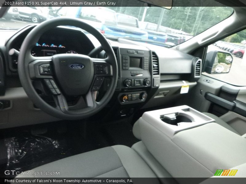 Lithium Gray / Earth Gray 2017 Ford F150 XL SuperCab 4x4