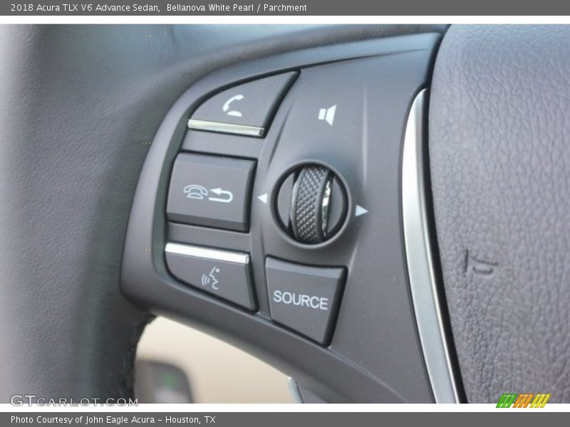 Bellanova White Pearl / Parchment 2018 Acura TLX V6 Advance Sedan
