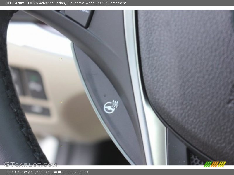Bellanova White Pearl / Parchment 2018 Acura TLX V6 Advance Sedan