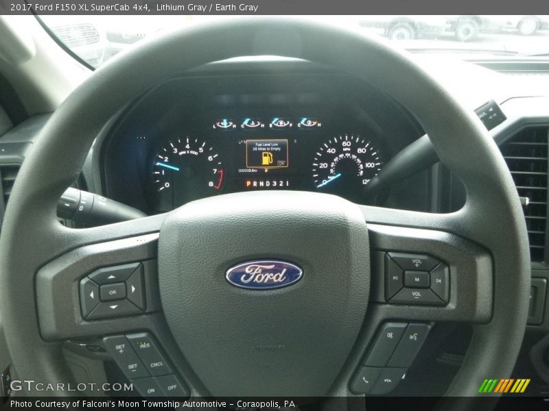 Lithium Gray / Earth Gray 2017 Ford F150 XL SuperCab 4x4