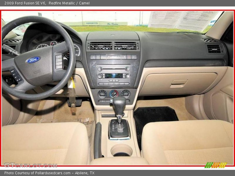 Redfire Metallic / Camel 2009 Ford Fusion SE V6