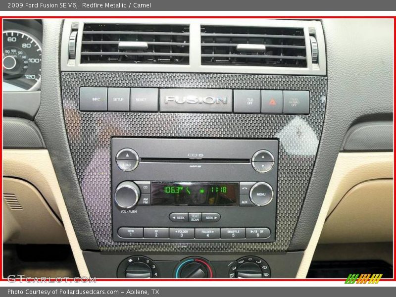 Redfire Metallic / Camel 2009 Ford Fusion SE V6
