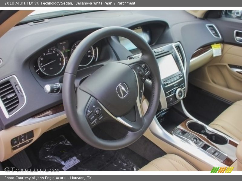 Bellanova White Pearl / Parchment 2018 Acura TLX V6 Technology Sedan