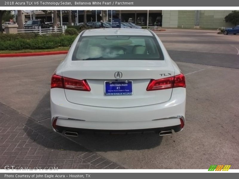 Bellanova White Pearl / Parchment 2018 Acura TLX V6 Technology Sedan