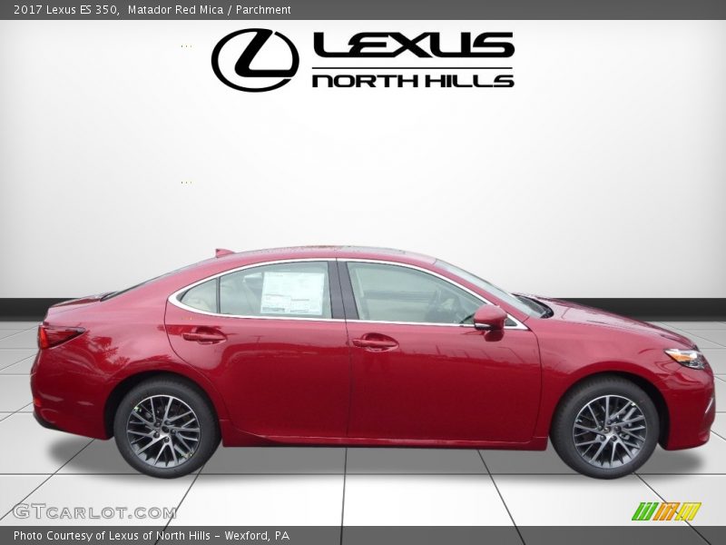 Matador Red Mica / Parchment 2017 Lexus ES 350