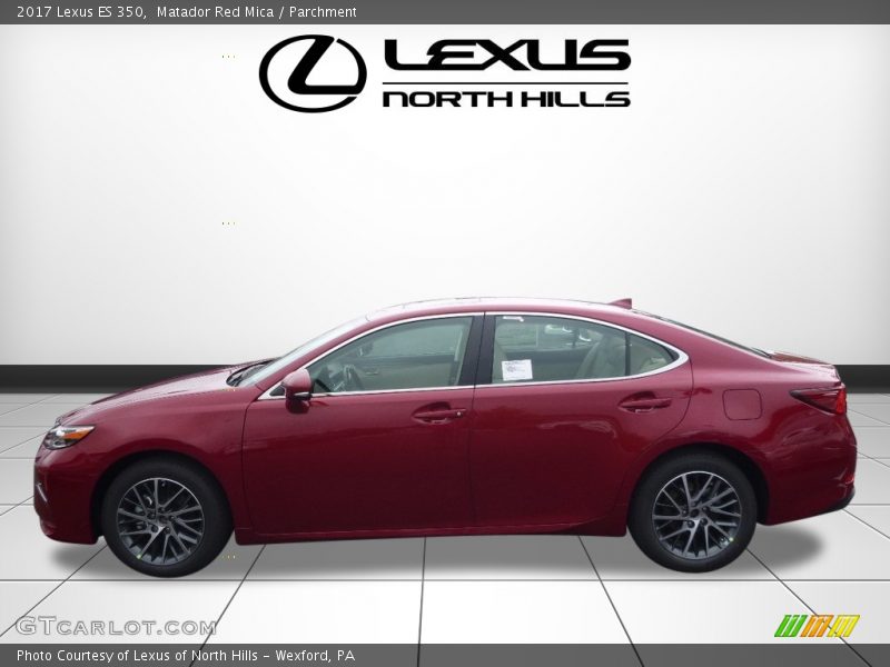 Matador Red Mica / Parchment 2017 Lexus ES 350