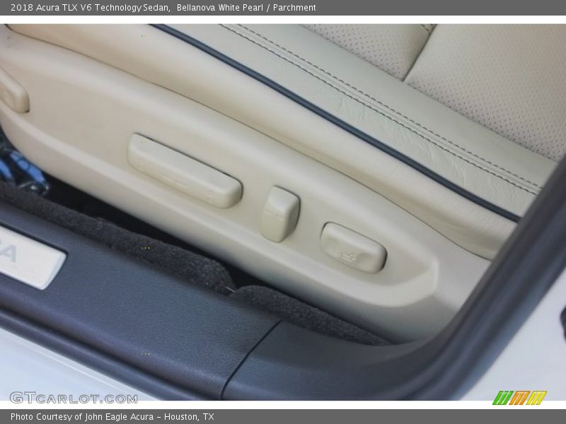 Bellanova White Pearl / Parchment 2018 Acura TLX V6 Technology Sedan