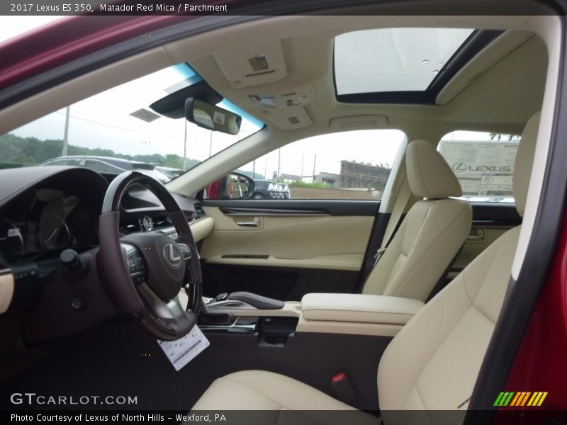 Matador Red Mica / Parchment 2017 Lexus ES 350