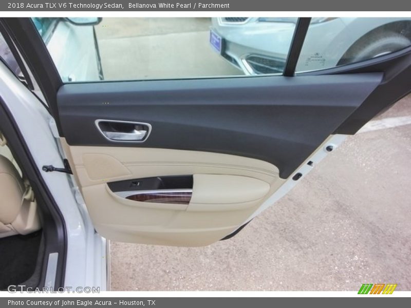Bellanova White Pearl / Parchment 2018 Acura TLX V6 Technology Sedan