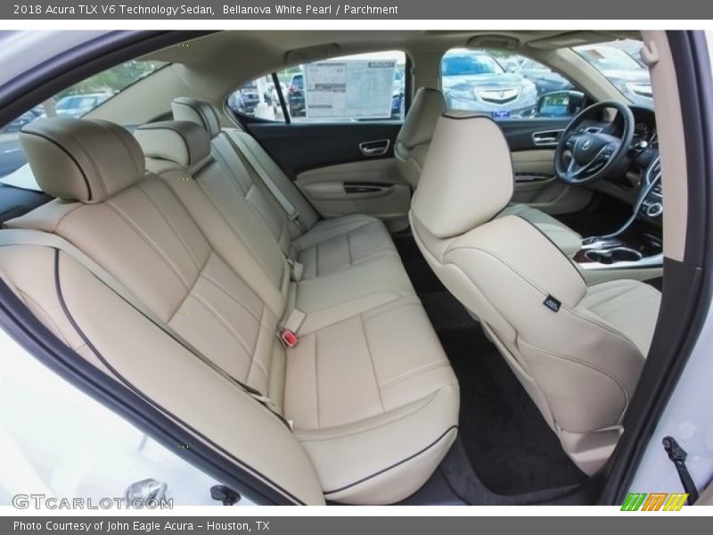 Bellanova White Pearl / Parchment 2018 Acura TLX V6 Technology Sedan