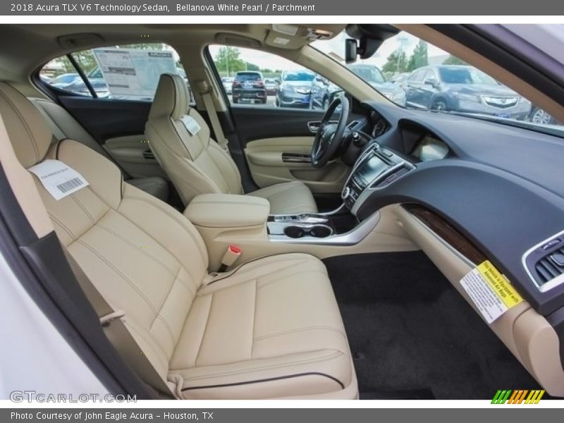 Bellanova White Pearl / Parchment 2018 Acura TLX V6 Technology Sedan