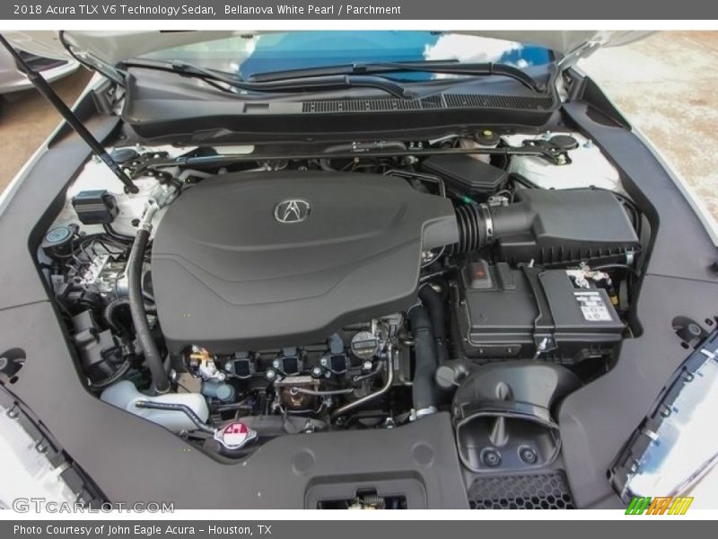 Bellanova White Pearl / Parchment 2018 Acura TLX V6 Technology Sedan