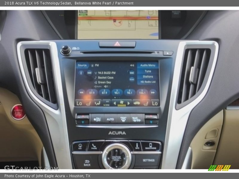 Bellanova White Pearl / Parchment 2018 Acura TLX V6 Technology Sedan