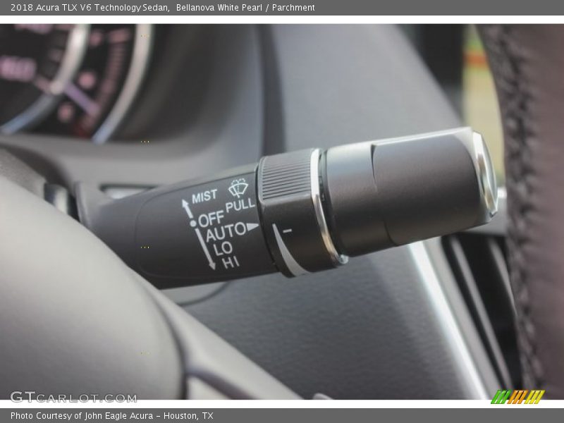 Bellanova White Pearl / Parchment 2018 Acura TLX V6 Technology Sedan