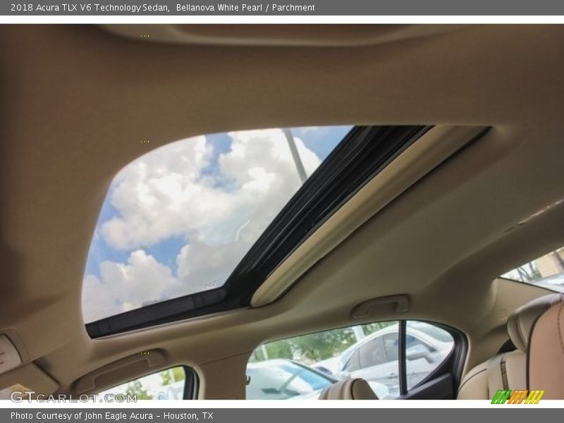 Bellanova White Pearl / Parchment 2018 Acura TLX V6 Technology Sedan