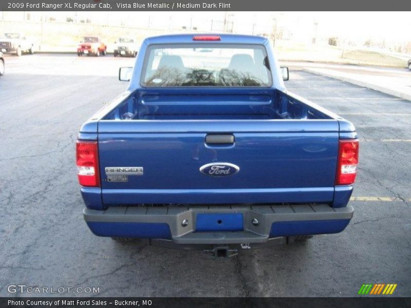 Vista Blue Metallic / Medium Dark Flint 2009 Ford Ranger XL Regular Cab