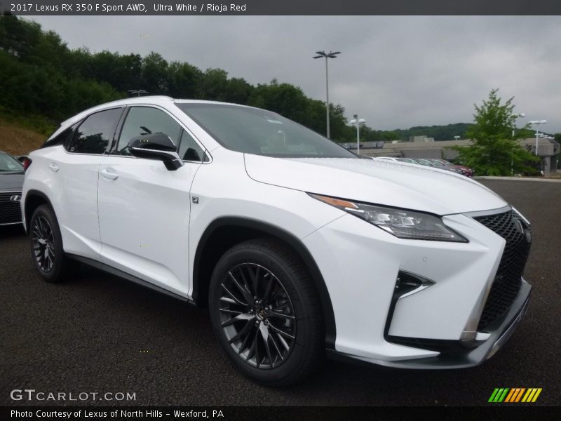 Ultra White / Rioja Red 2017 Lexus RX 350 F Sport AWD