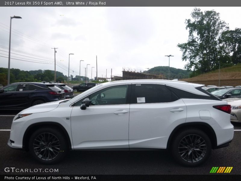 Ultra White / Rioja Red 2017 Lexus RX 350 F Sport AWD
