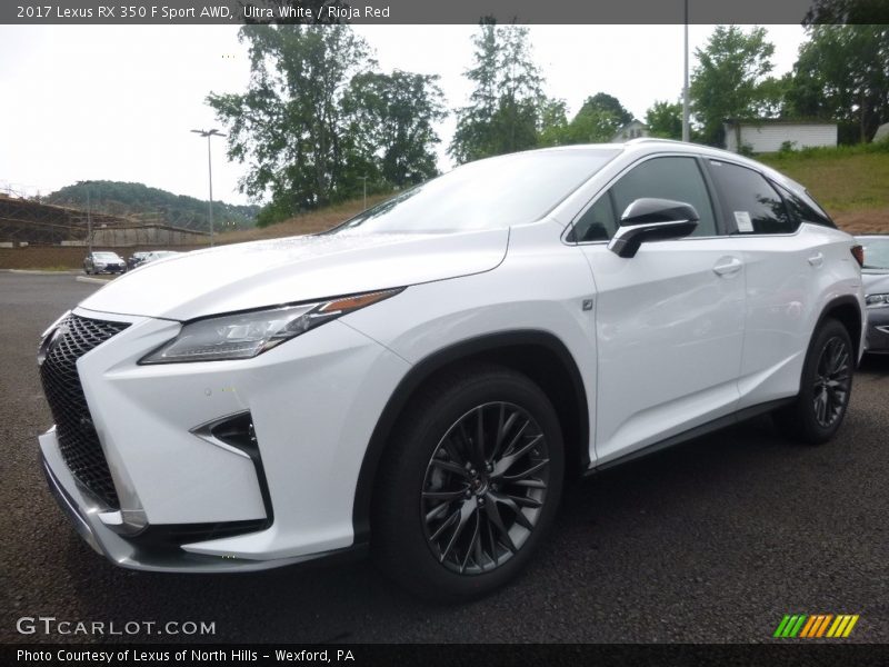 Ultra White / Rioja Red 2017 Lexus RX 350 F Sport AWD