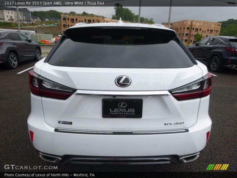 Ultra White / Rioja Red 2017 Lexus RX 350 F Sport AWD