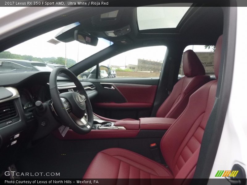 Ultra White / Rioja Red 2017 Lexus RX 350 F Sport AWD