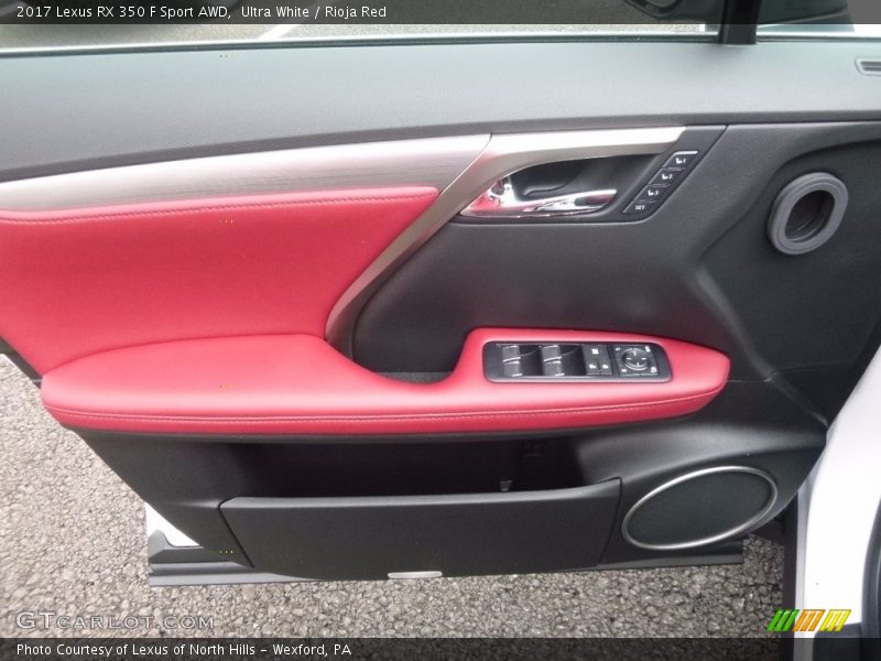 Ultra White / Rioja Red 2017 Lexus RX 350 F Sport AWD