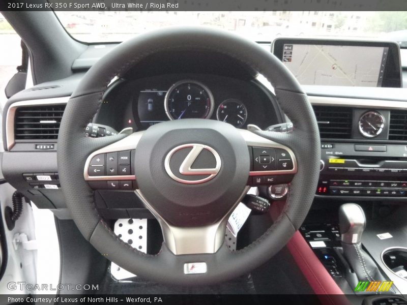 Ultra White / Rioja Red 2017 Lexus RX 350 F Sport AWD