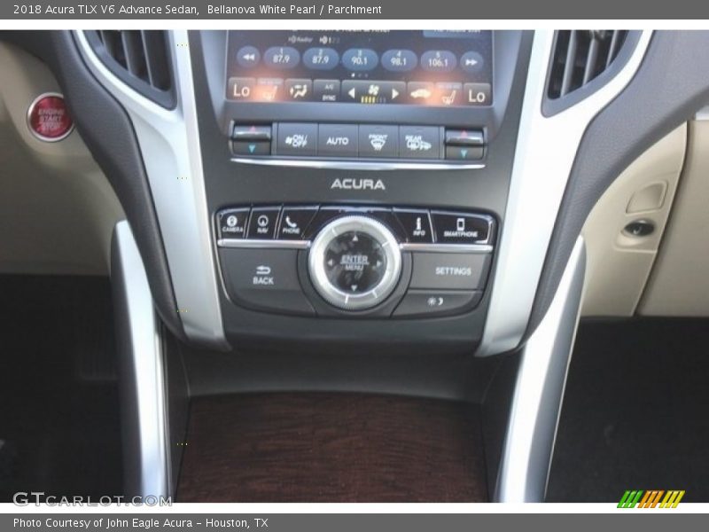 Bellanova White Pearl / Parchment 2018 Acura TLX V6 Advance Sedan