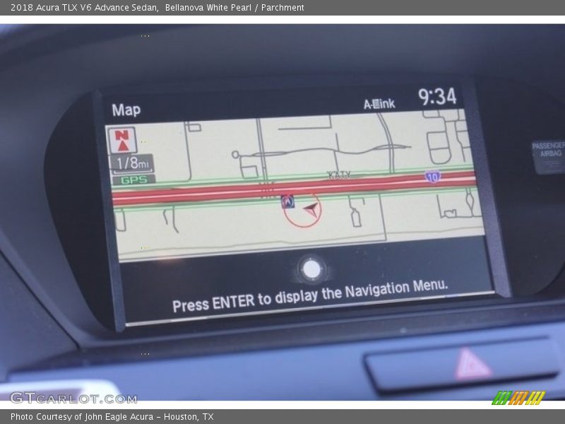 Bellanova White Pearl / Parchment 2018 Acura TLX V6 Advance Sedan