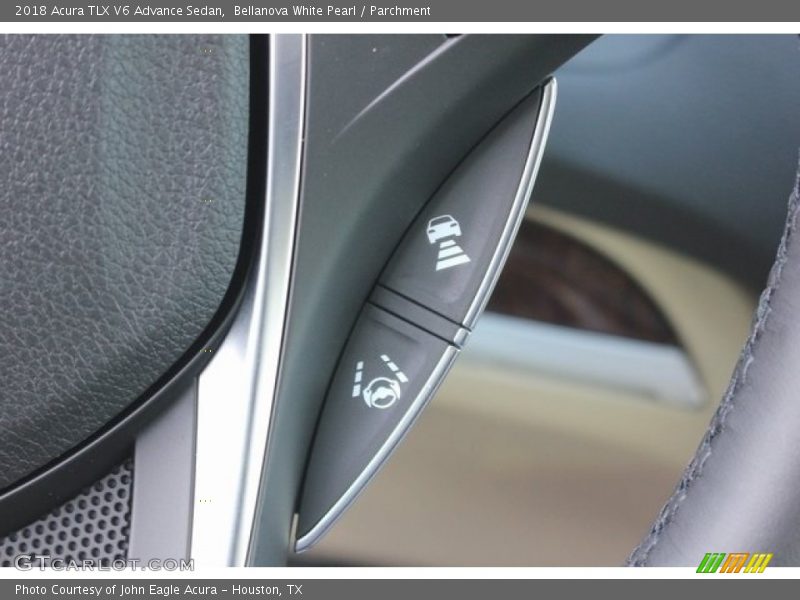 Bellanova White Pearl / Parchment 2018 Acura TLX V6 Advance Sedan