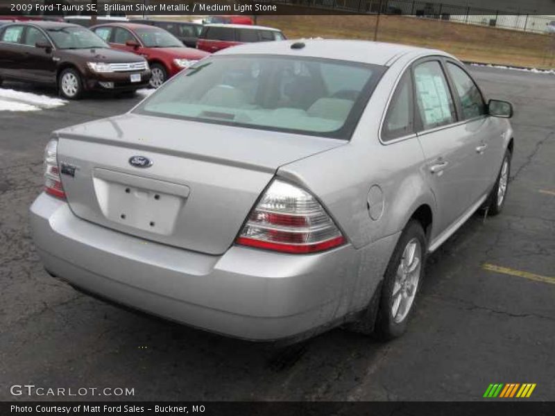 Brilliant Silver Metallic / Medium Light Stone 2009 Ford Taurus SE