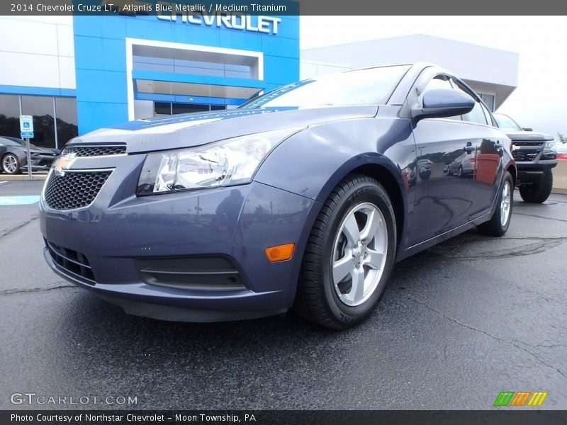 Atlantis Blue Metallic / Medium Titanium 2014 Chevrolet Cruze LT