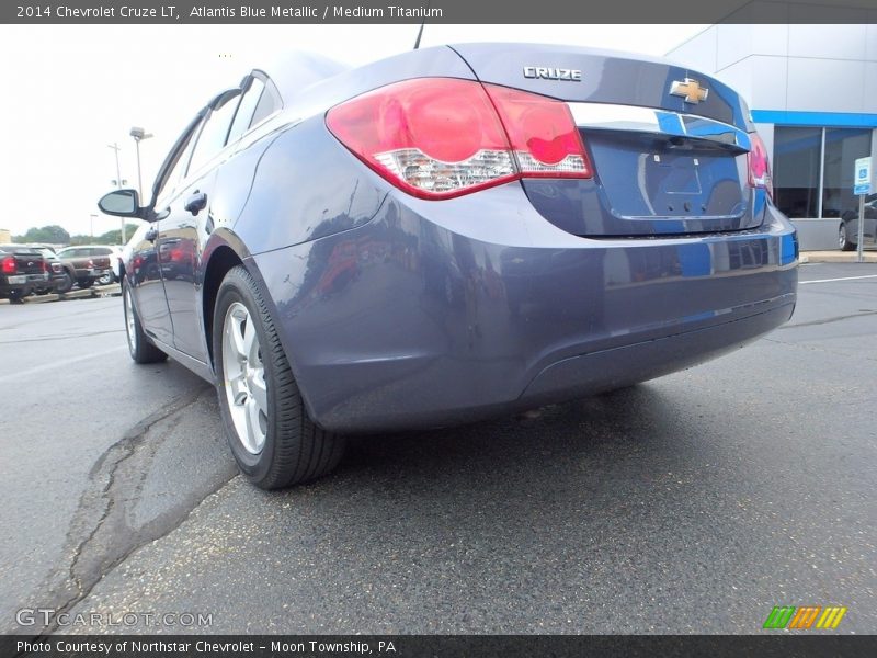 Atlantis Blue Metallic / Medium Titanium 2014 Chevrolet Cruze LT