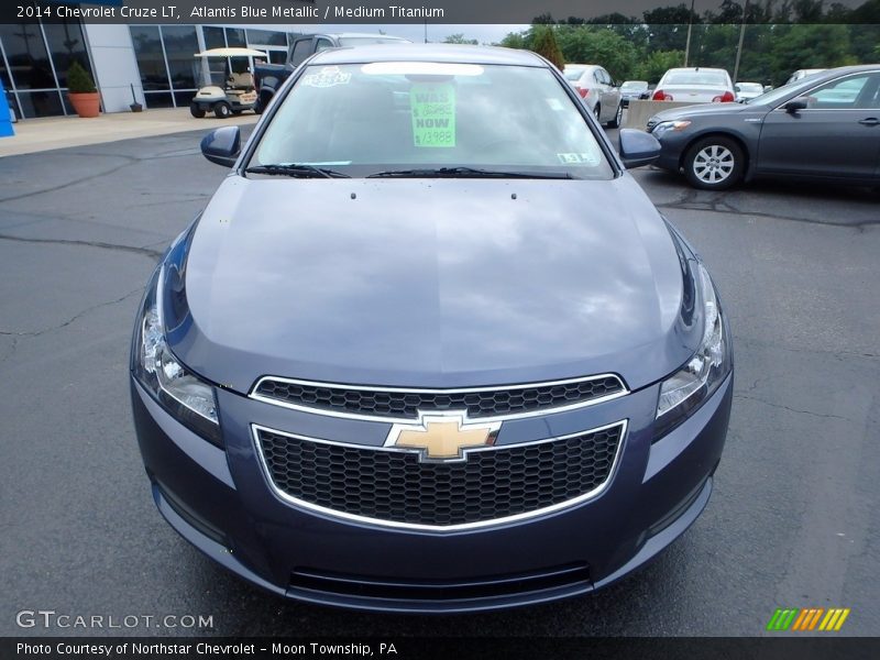 Atlantis Blue Metallic / Medium Titanium 2014 Chevrolet Cruze LT