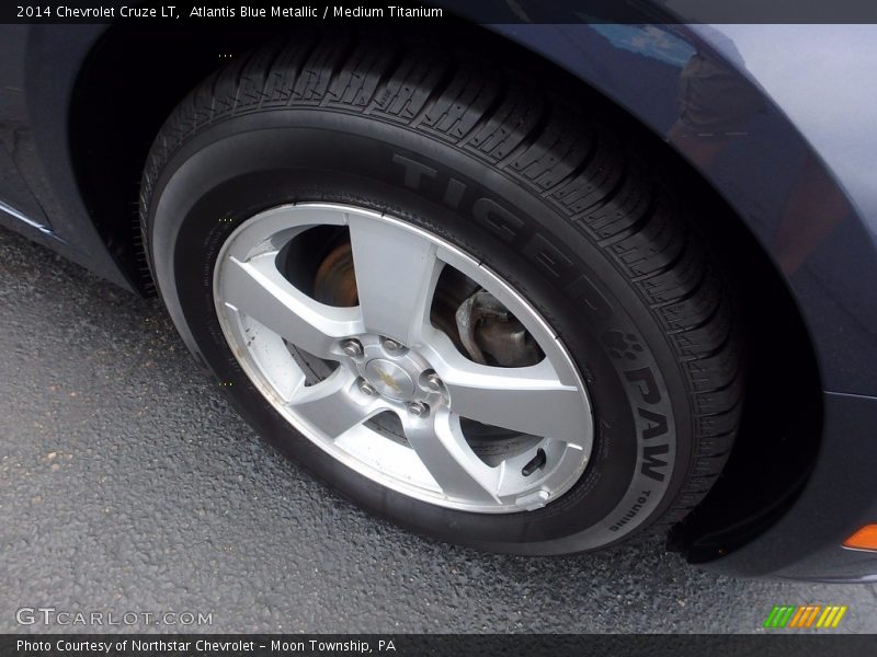 Atlantis Blue Metallic / Medium Titanium 2014 Chevrolet Cruze LT