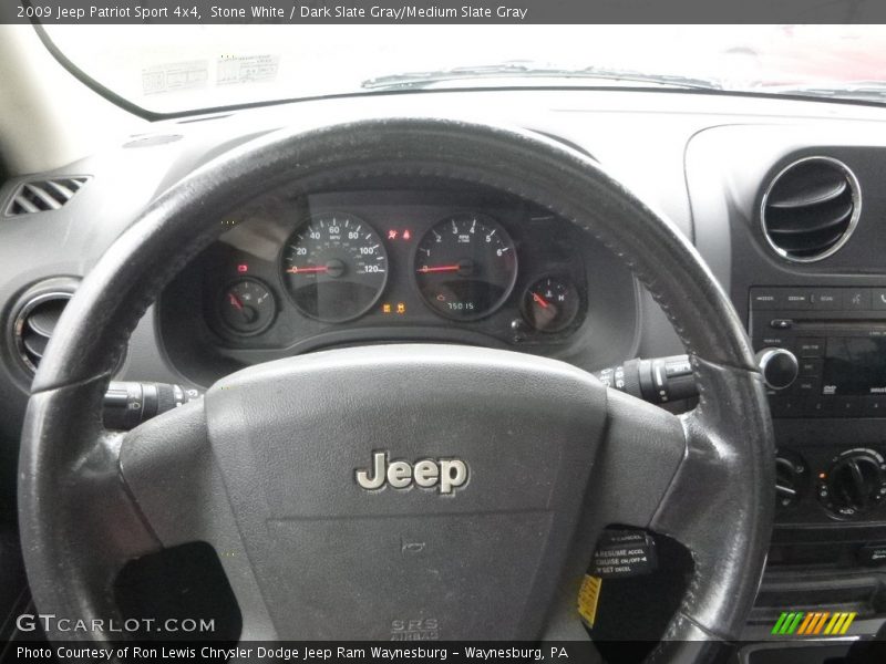 Stone White / Dark Slate Gray/Medium Slate Gray 2009 Jeep Patriot Sport 4x4